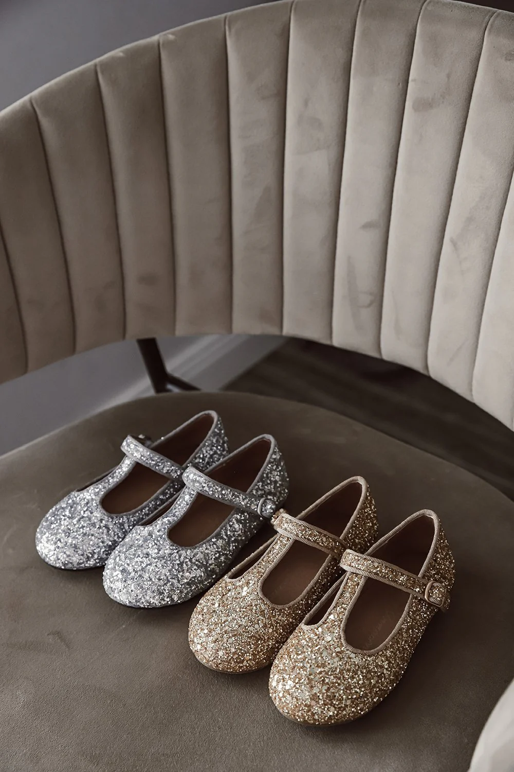 Abigail Glitter Silver Shoes - Image 3