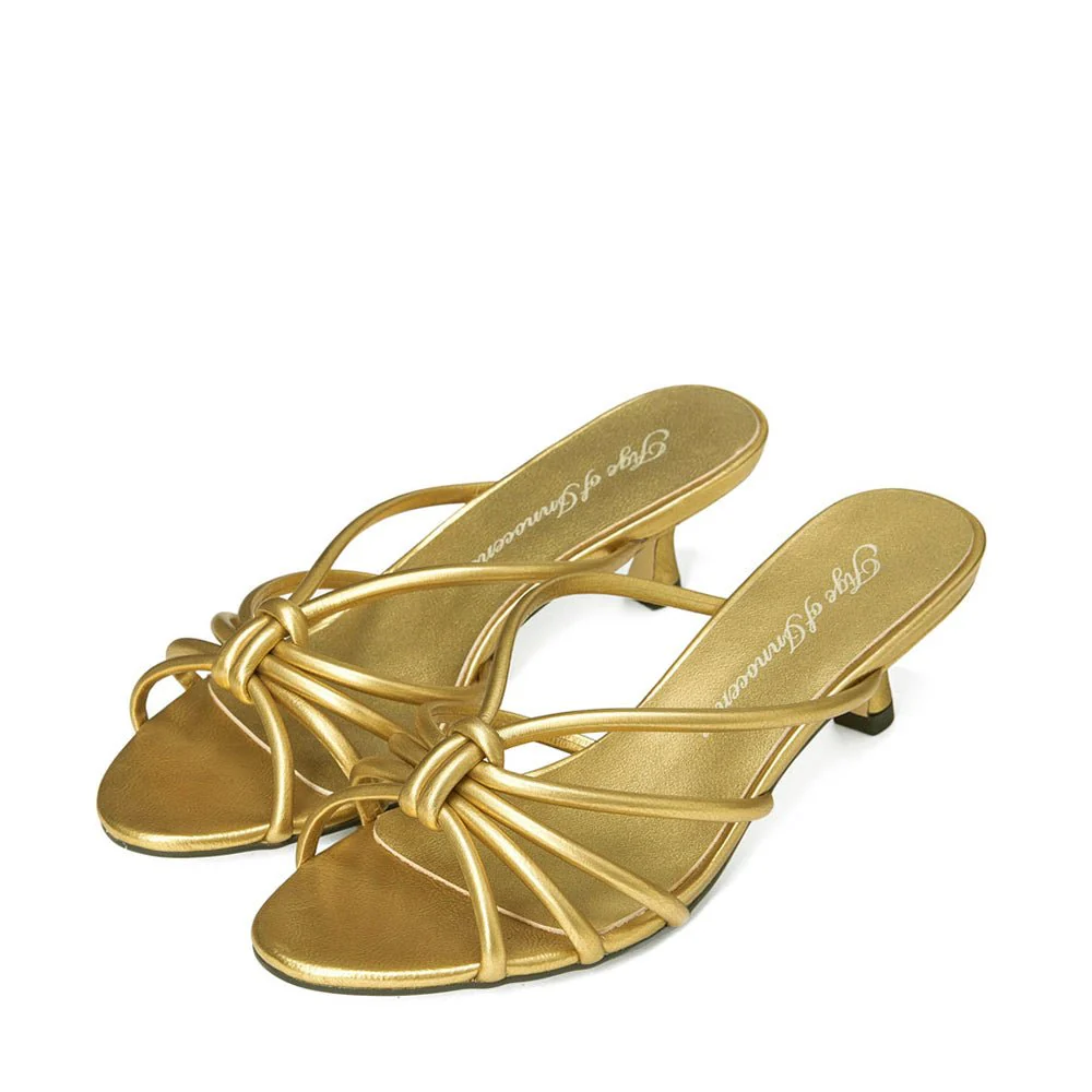 Adeline Gold Mules - Image 2