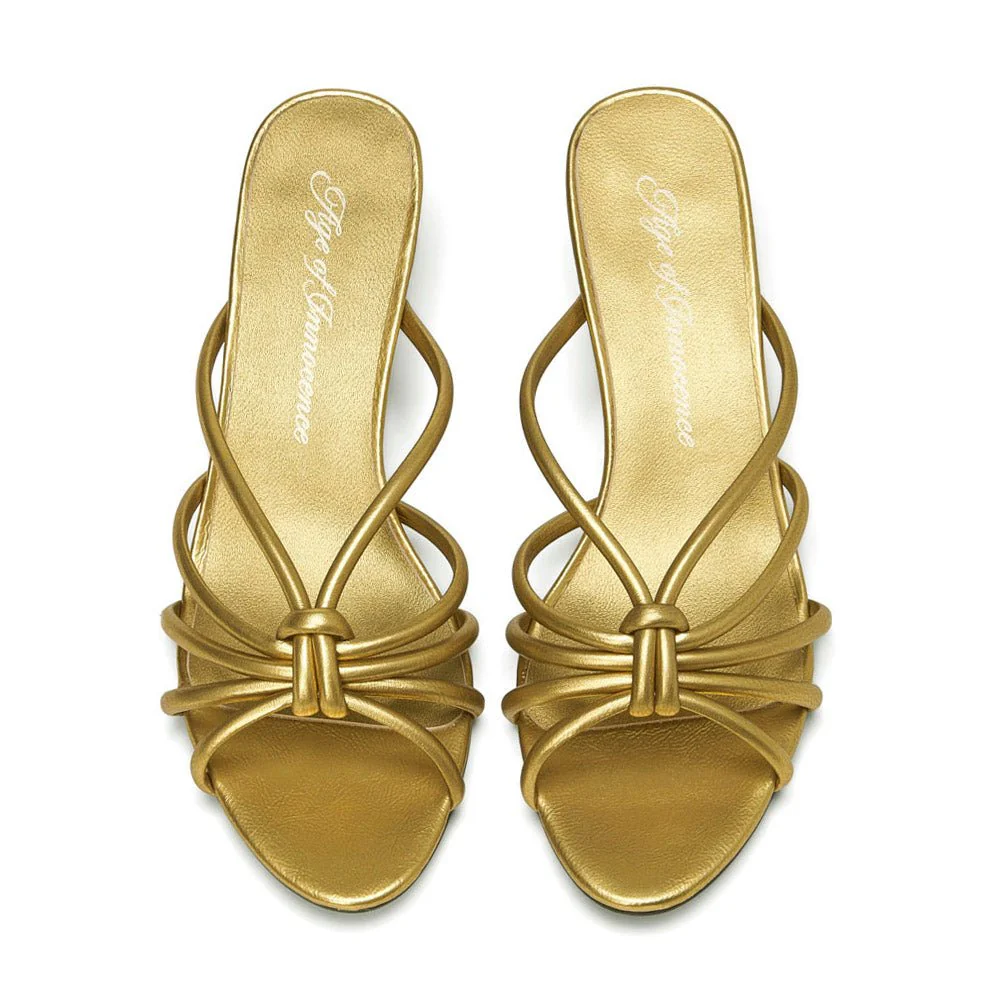 Adeline Gold Mules - Image 3