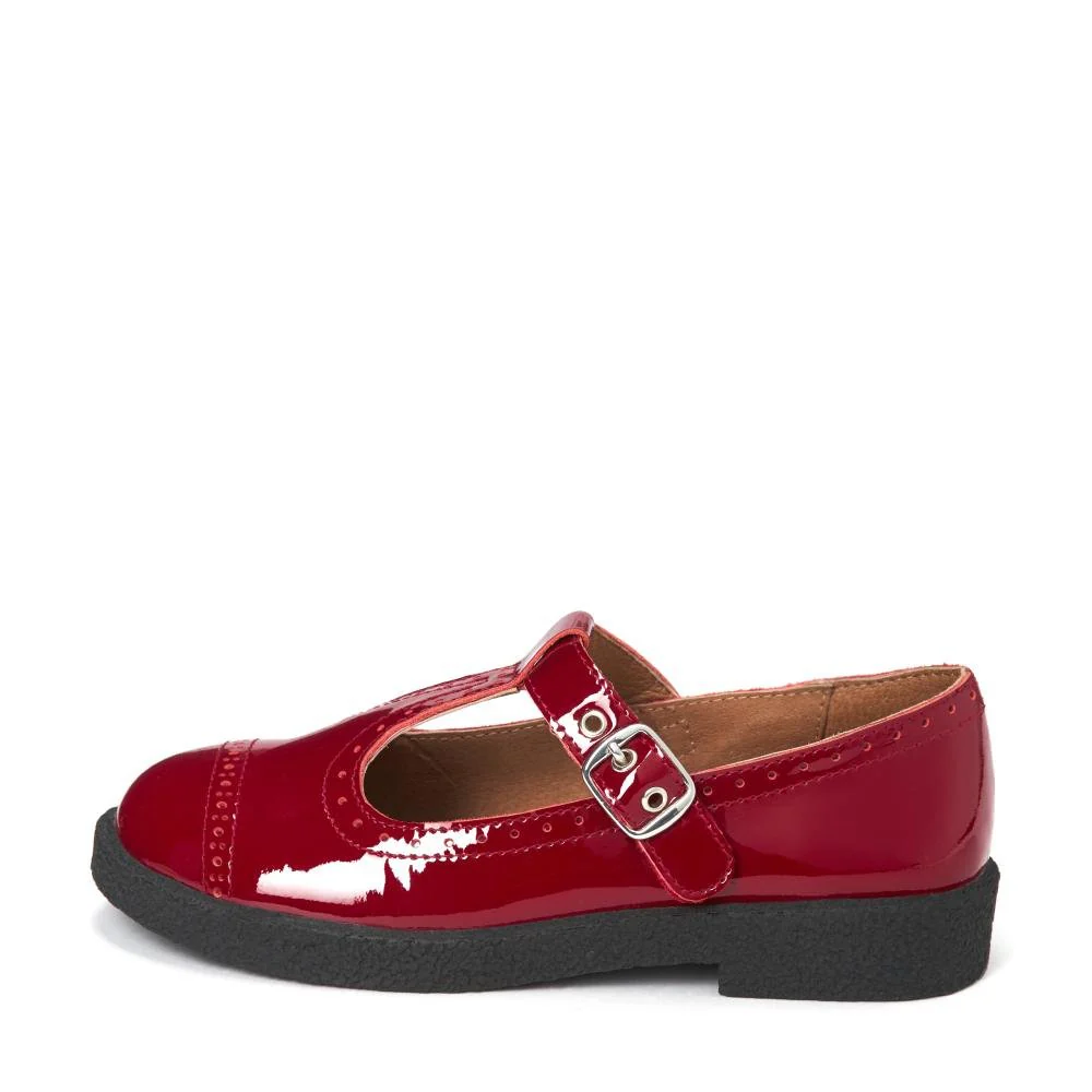 Agathe Burgundy Shoes