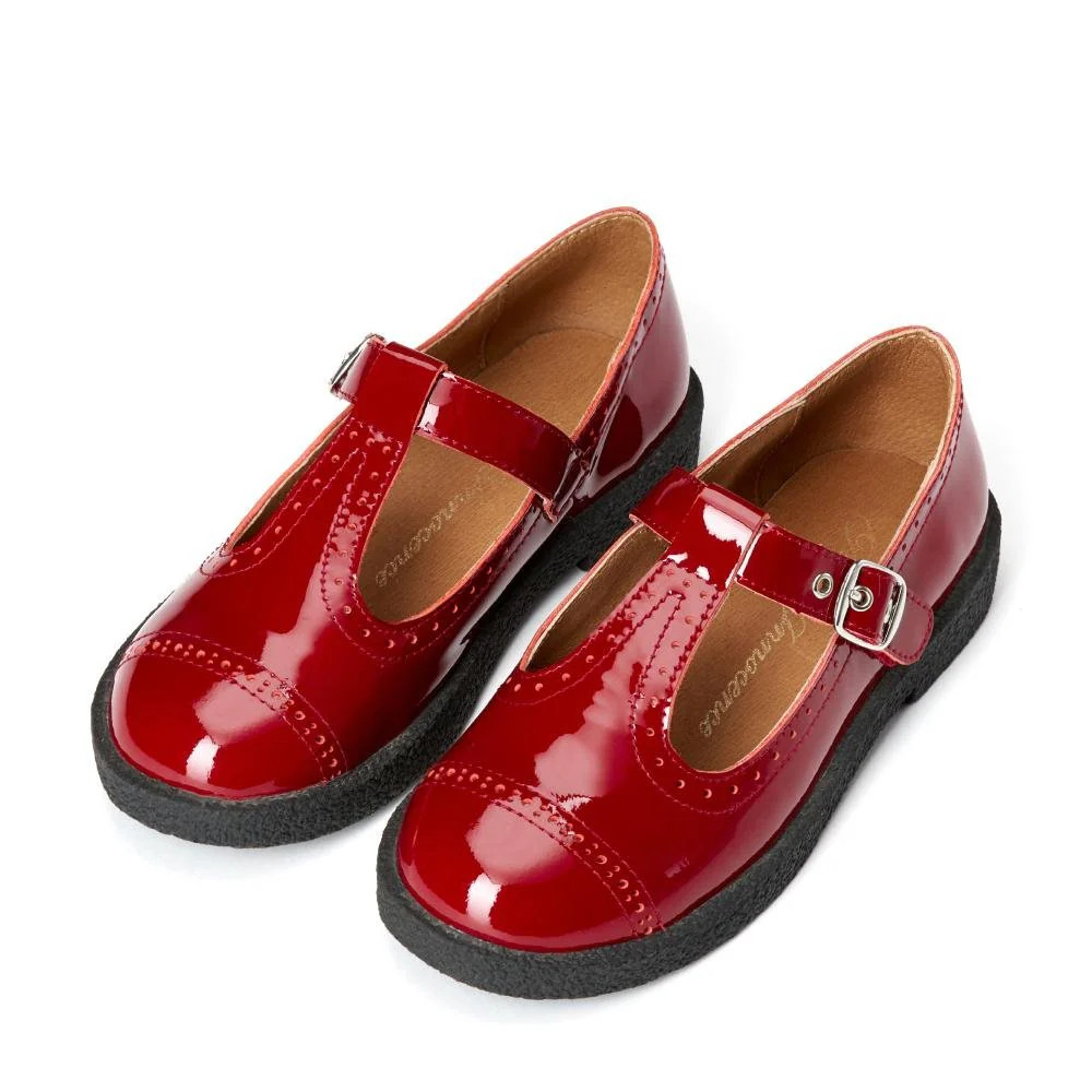 Agathe Burgundy Shoes - Image 2