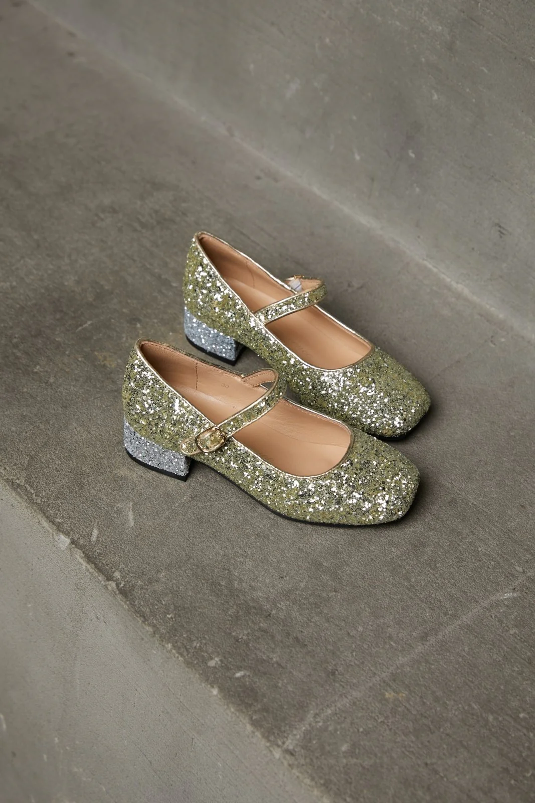 Agnese Gold/Silver Shoes - Image 3