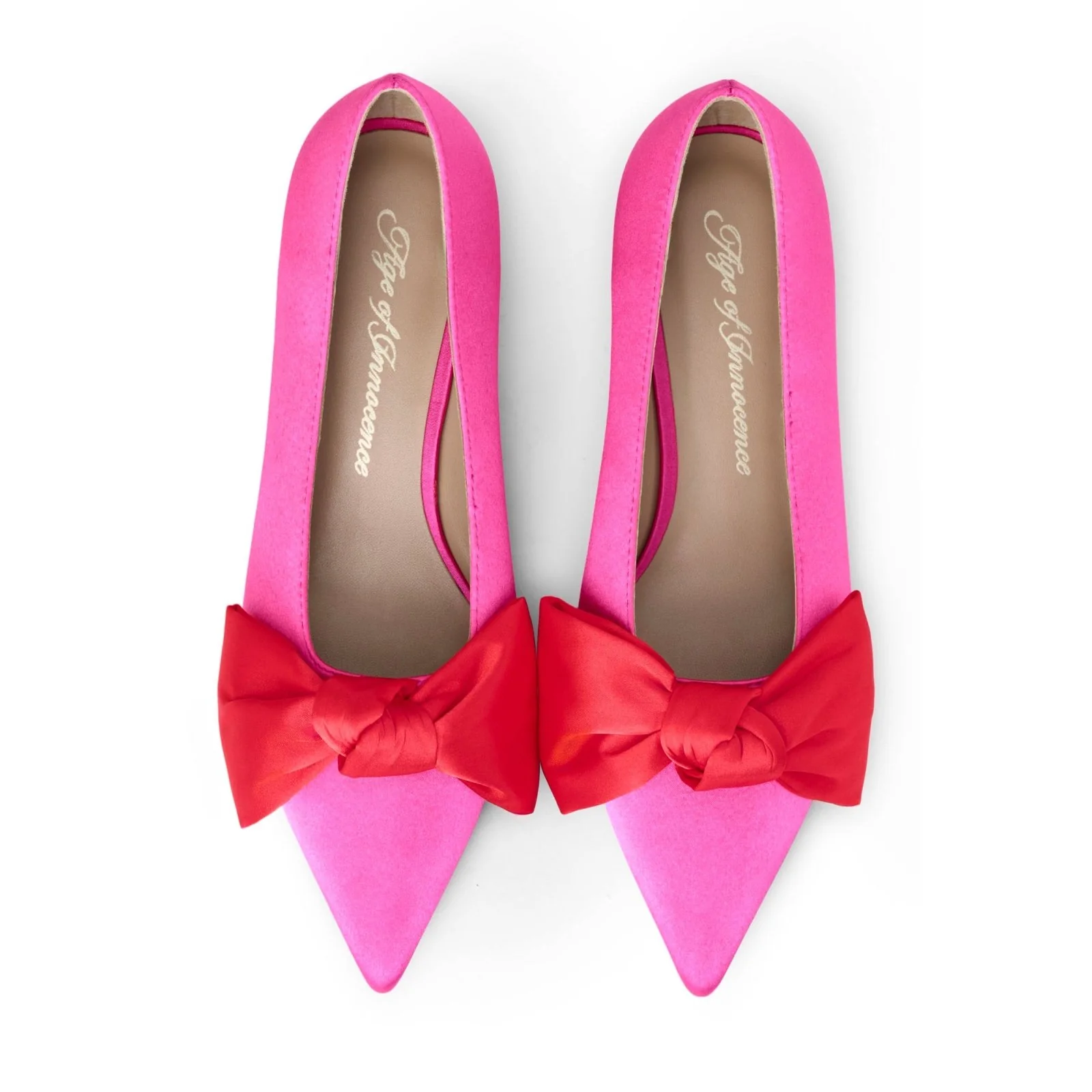 Anita 2.0 Satin Pink/Red Shoes - Image 3