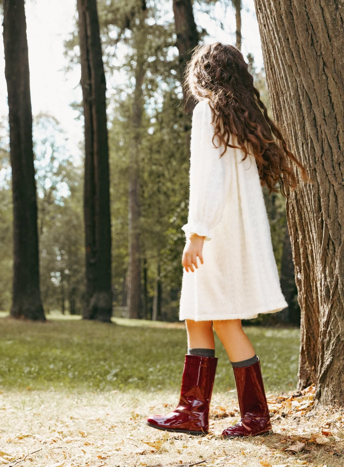Ann PU Burgundy Boots - Image 6