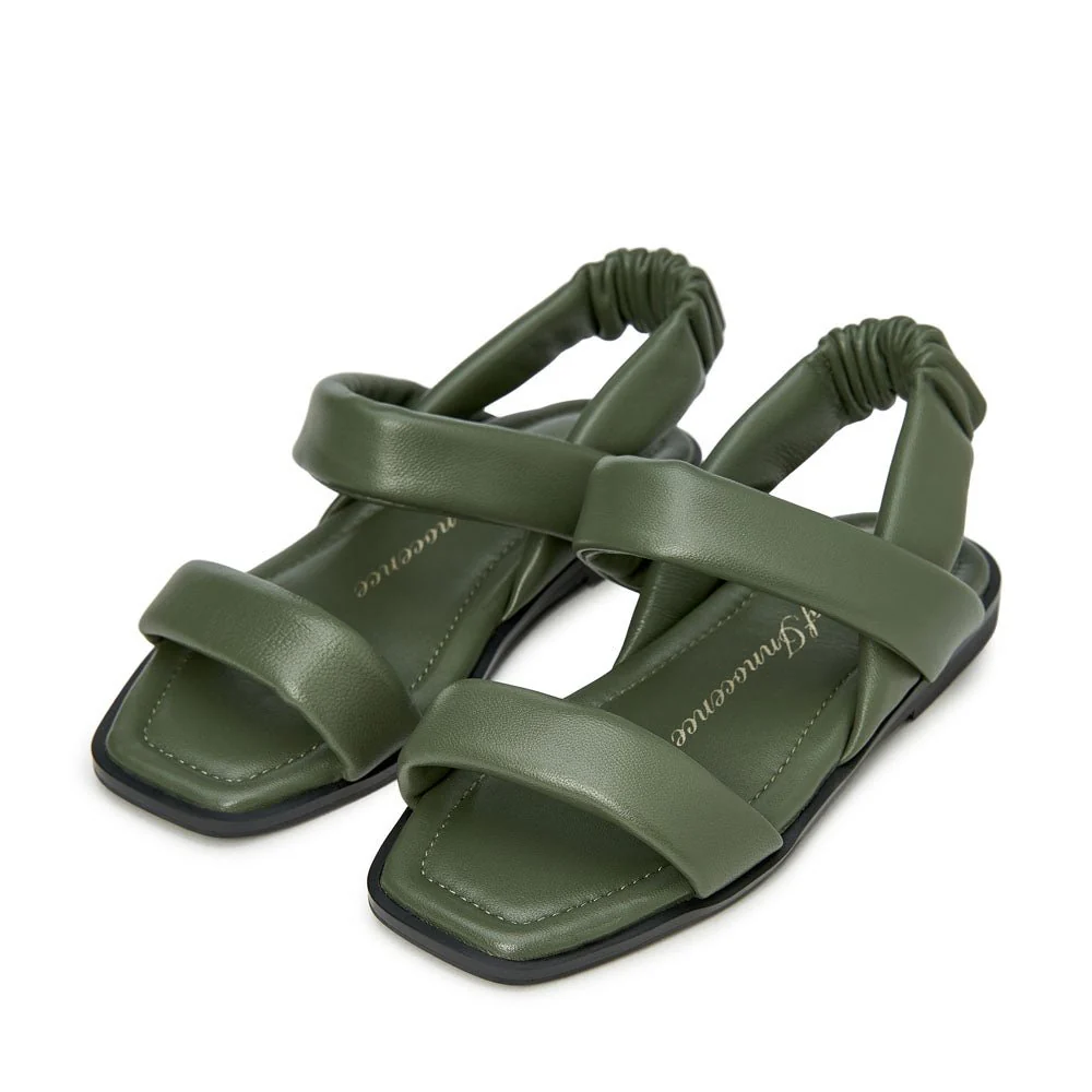 Anouk Khaki Sandals - Image 2