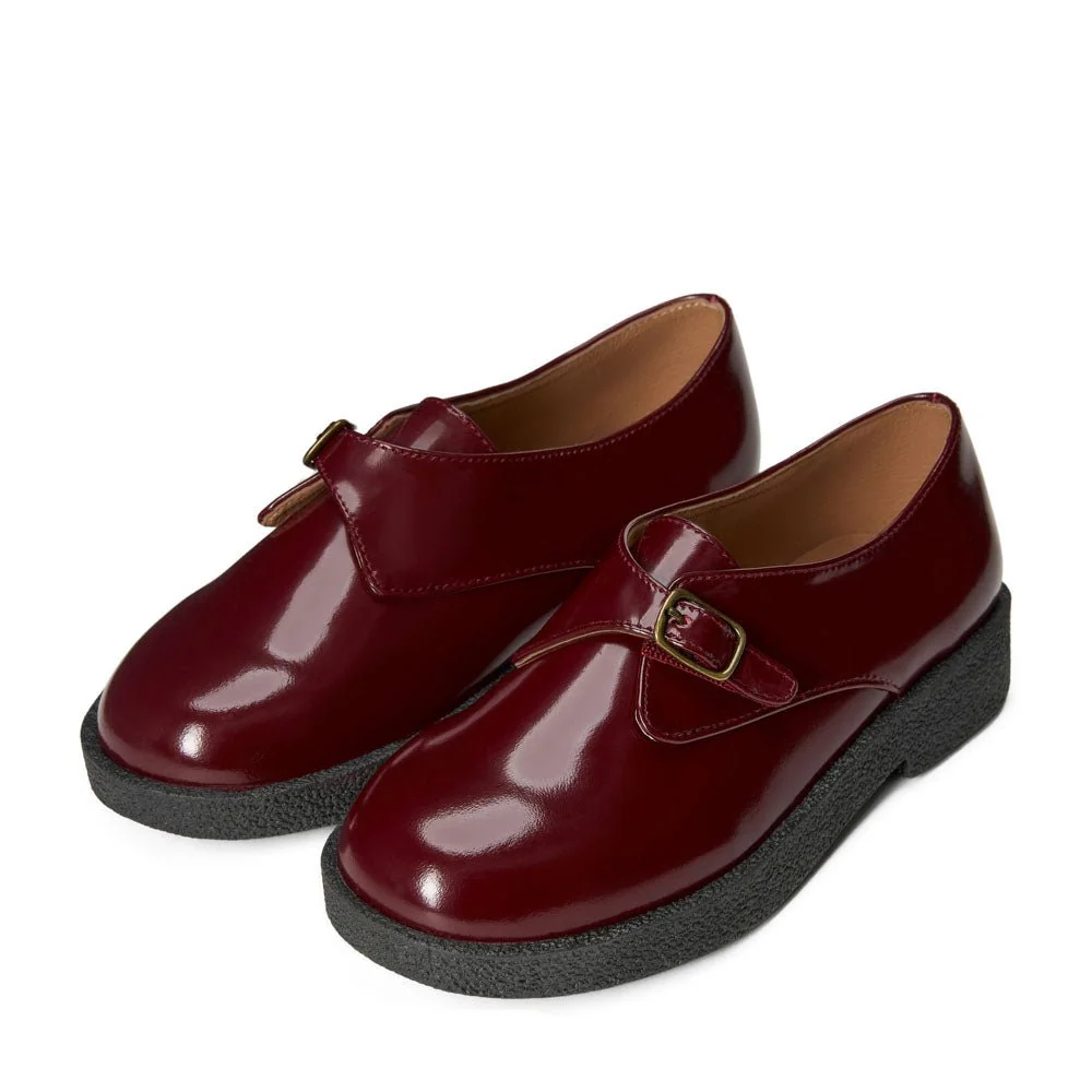 Astrid Burgundy Brogues - Image 2