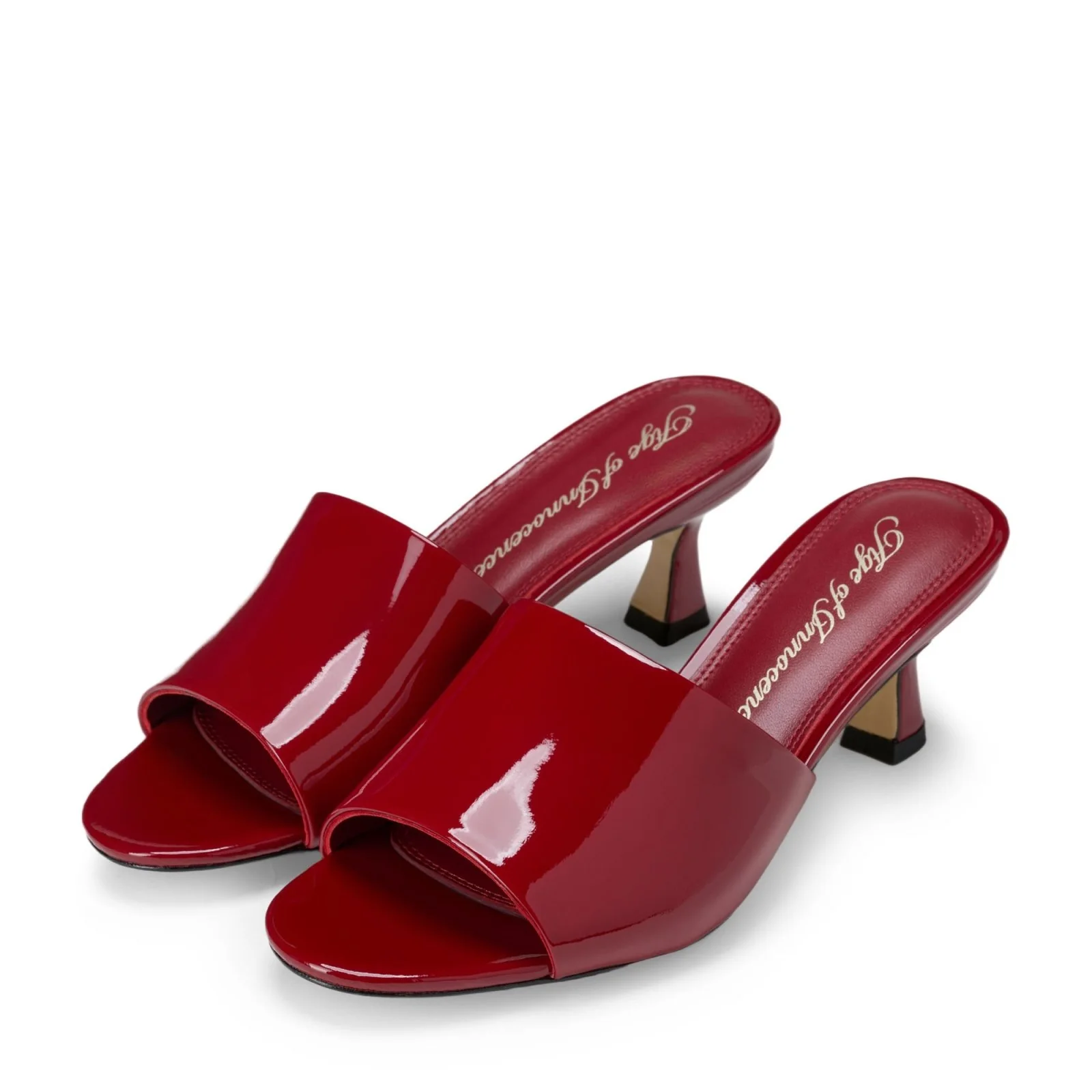 Aurea Burgundy Mules - Image 2