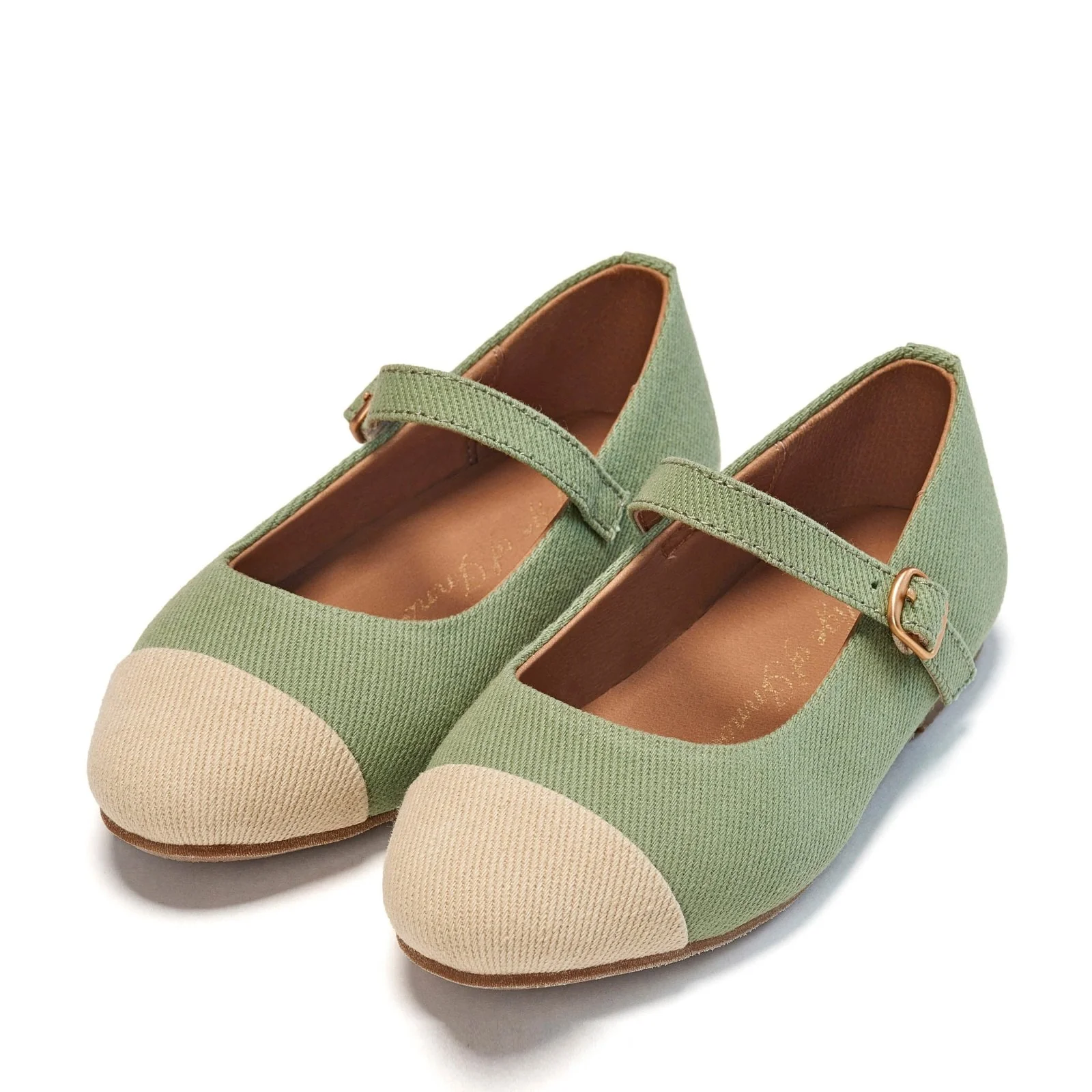 Bebe Canvas 2.0 Green/Beige Shoes - Image 2
