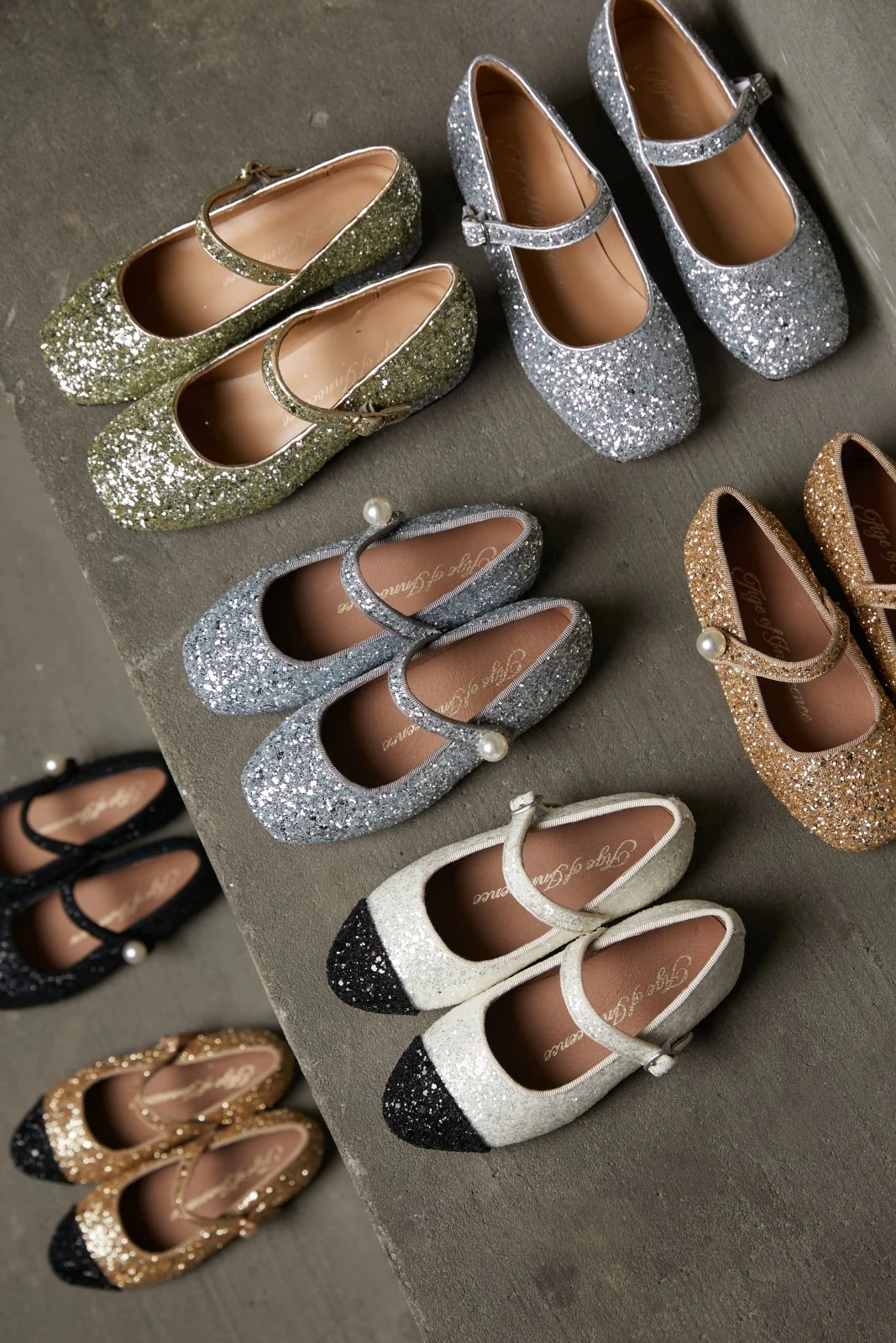 Bebe Glitter White/Black Shoes - Image 4