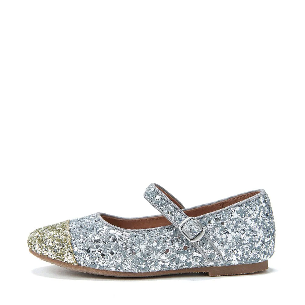 Bebe Glitter 2.0 Silver/Gold Shoes