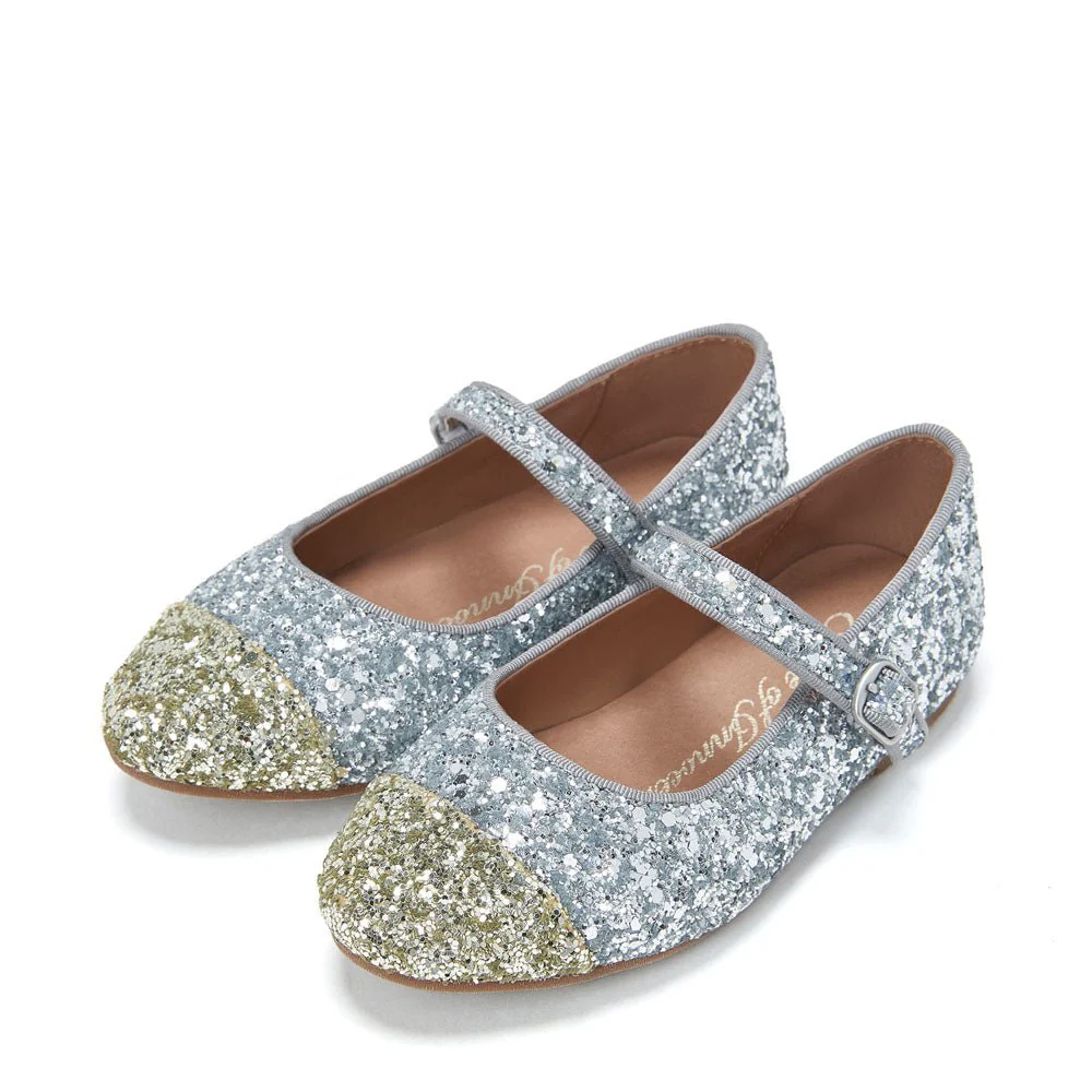 Bebe Glitter 2.0 Silver/Gold Shoes - Image 2