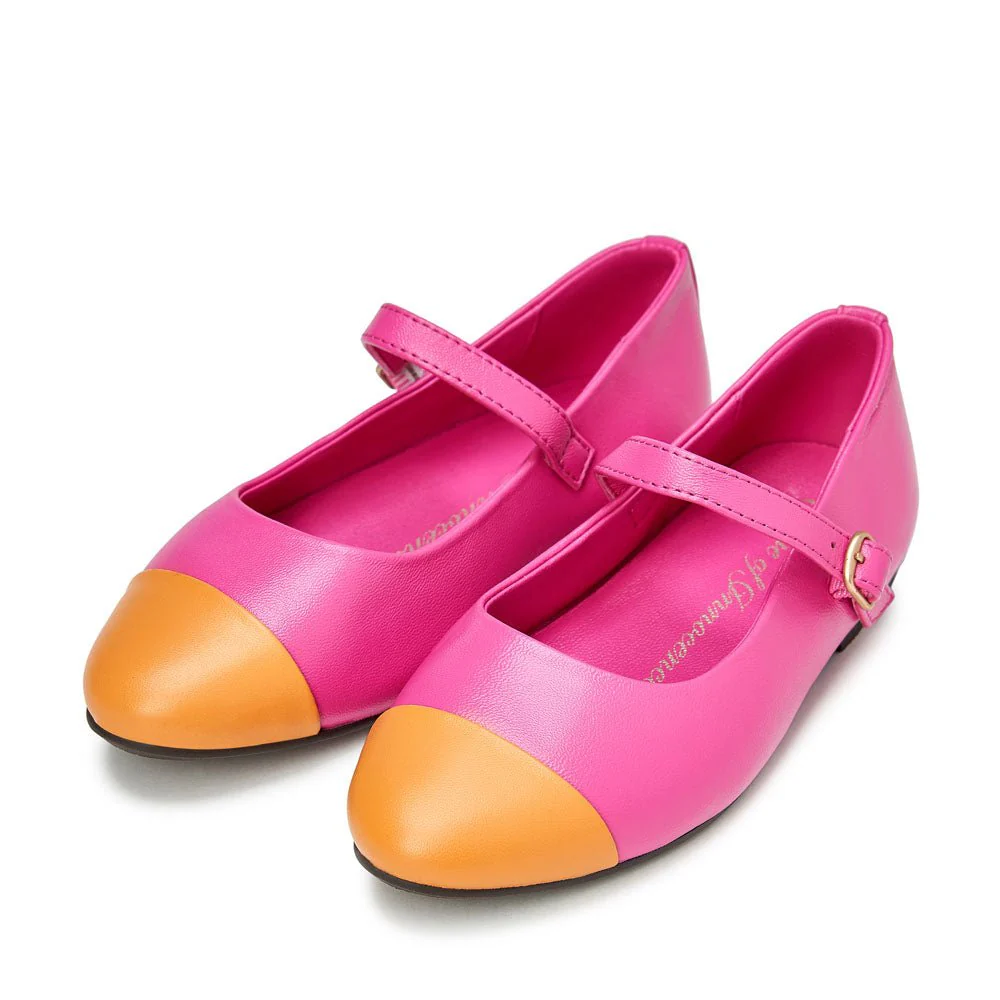 Bebe Leather 2.0 Fuchsia/Orange Shoes - Image 2