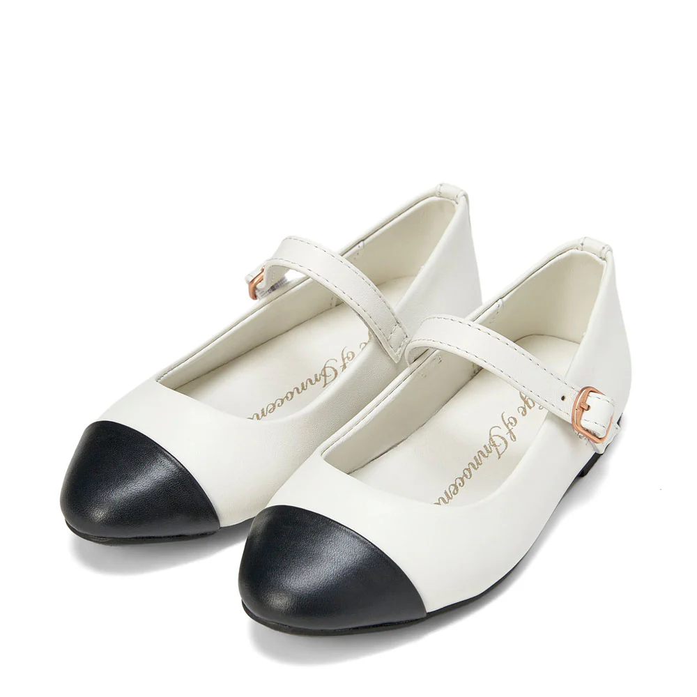 Bebe Leather 2.0 White/Black Shoes - Image 2