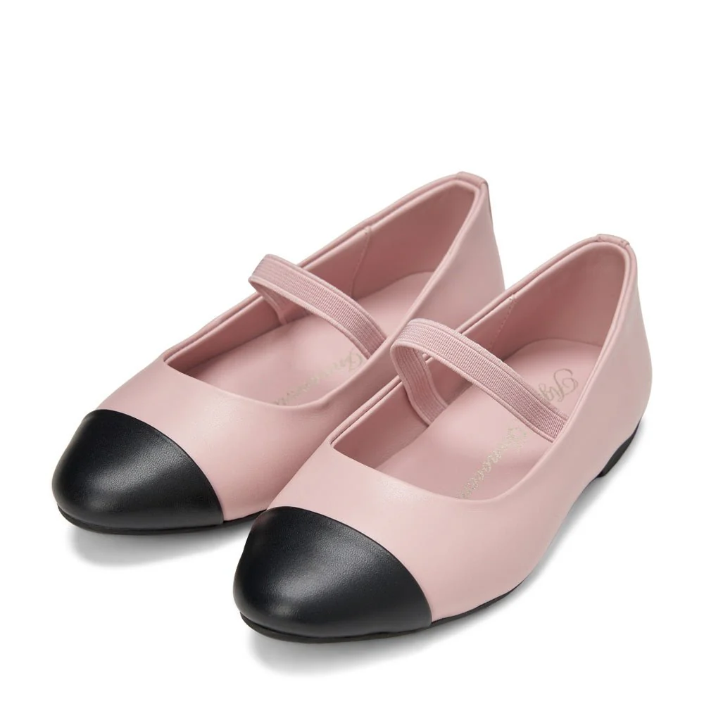 Bebe Leather 3.0 Pink/Black Shoes - Image 2