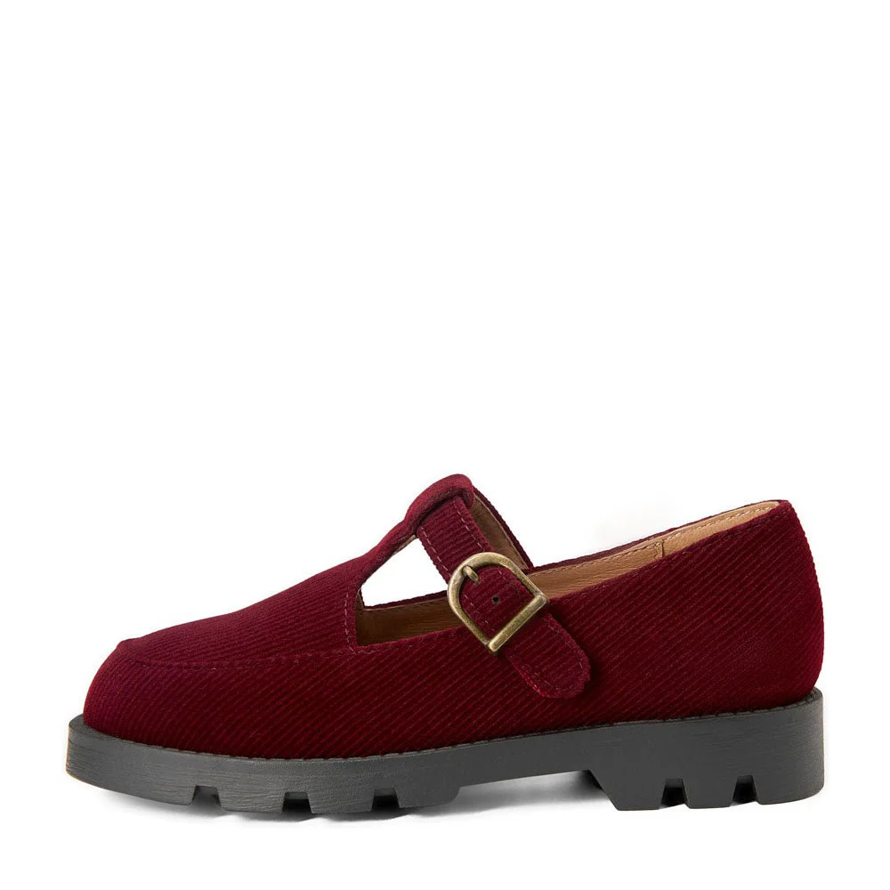 Berta Burgundy Shoes