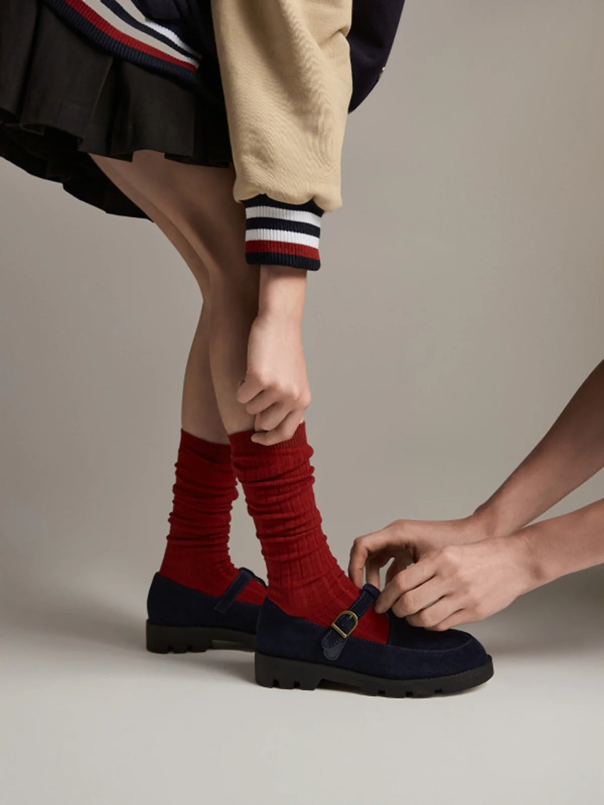 Berta Navy Shoes - Image 3