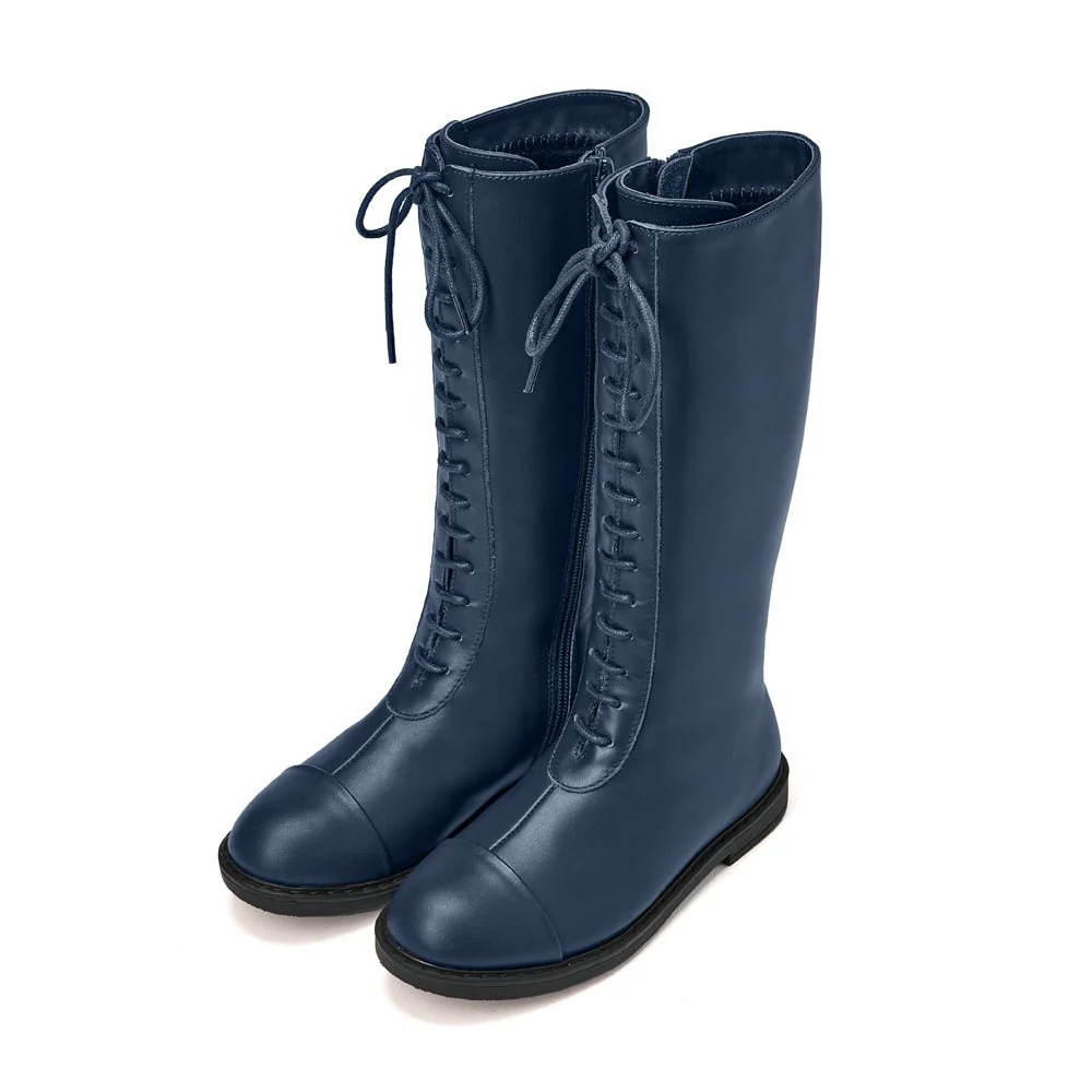 Blair Navy Boots - Image 2