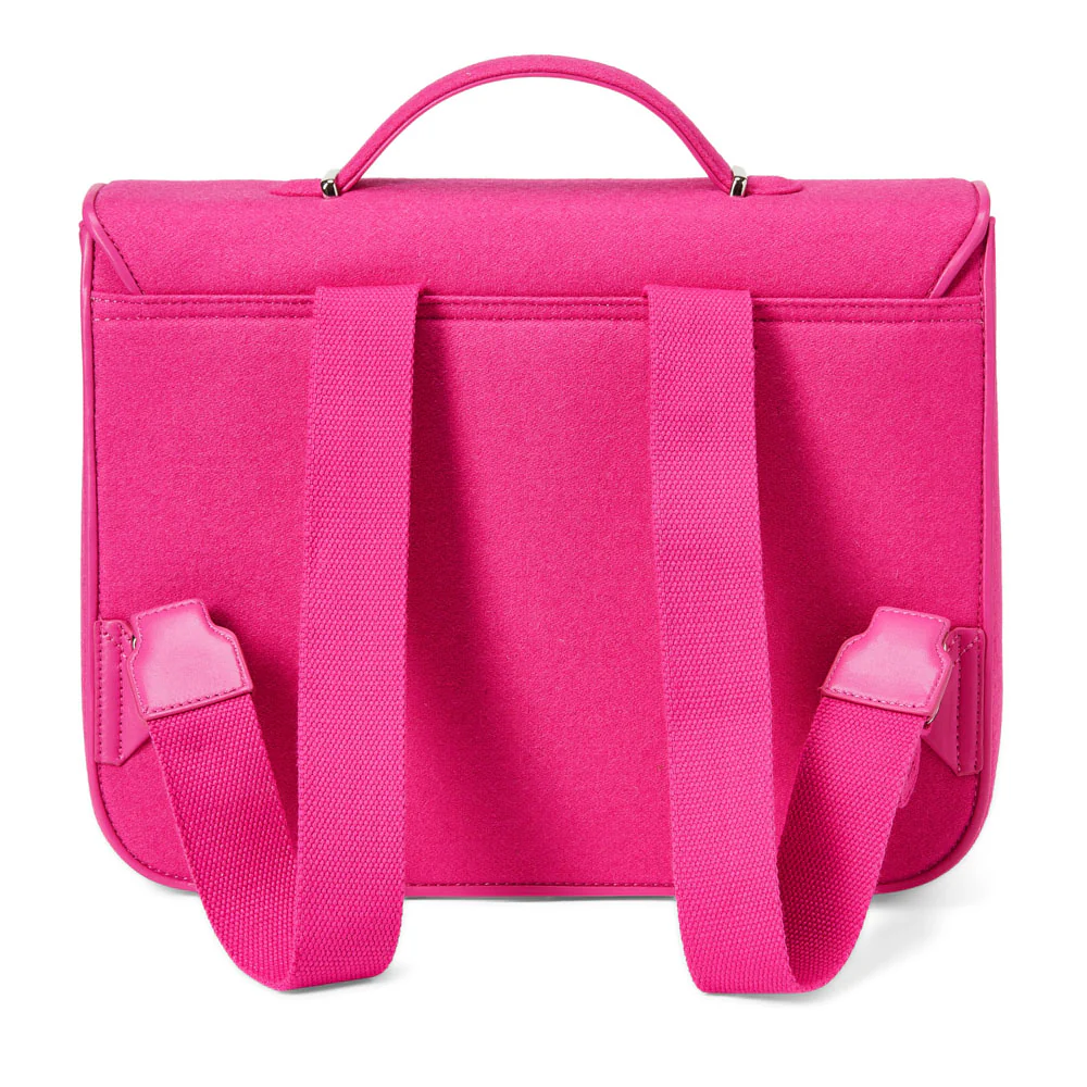 Boston Wool Fuchsia Schoolbag - Image 3