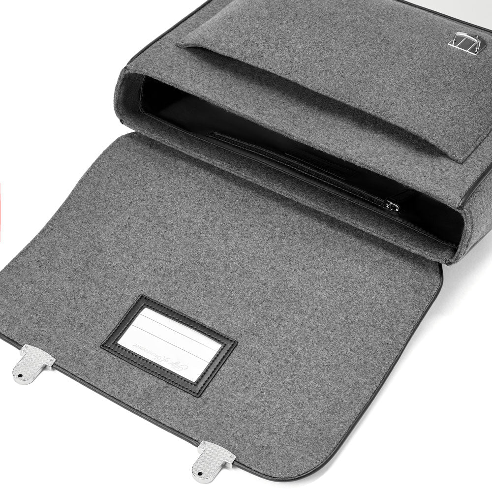 Boston Wool Grey Schoolbag - Image 4