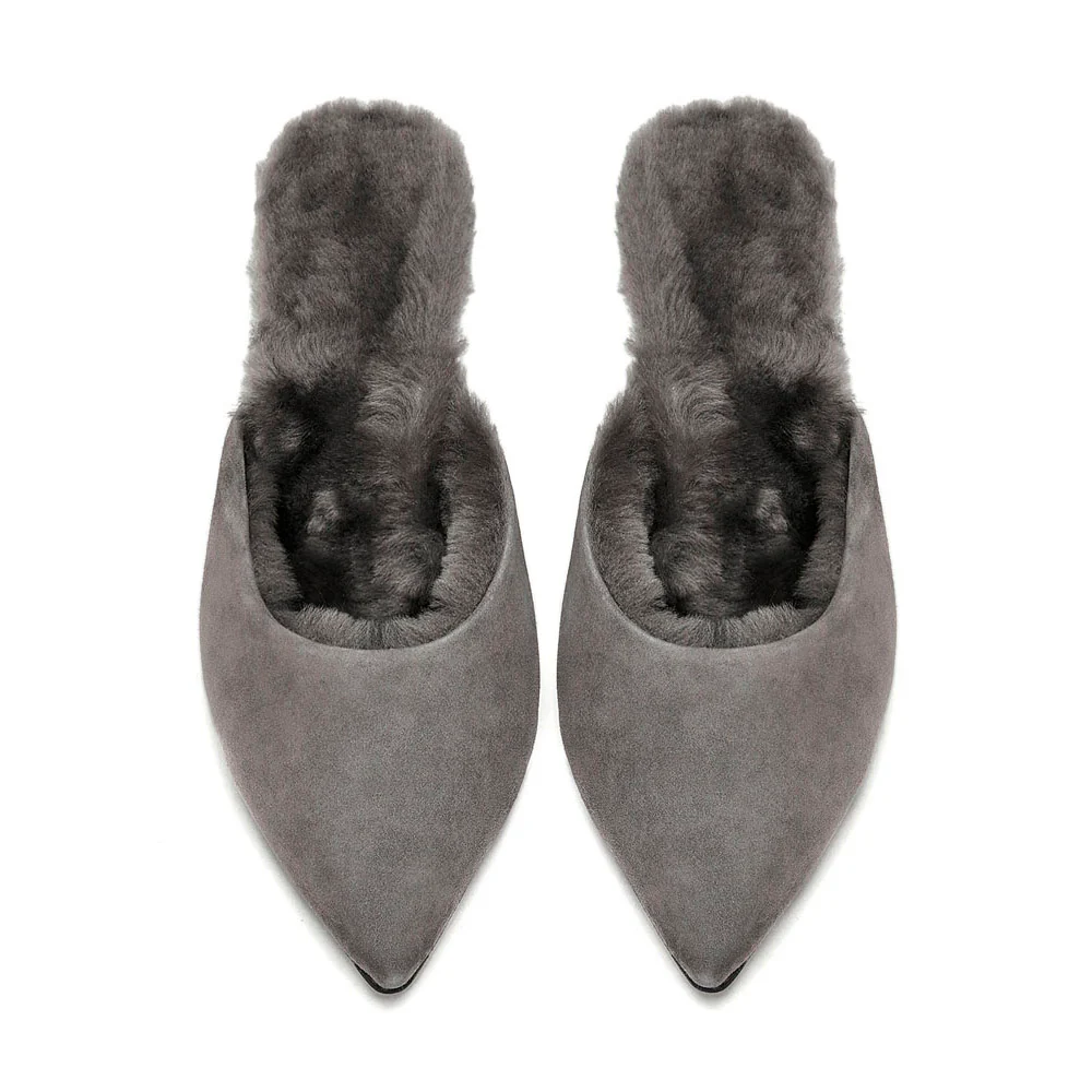 Brenda 2.0 Grey Mules - Image 3