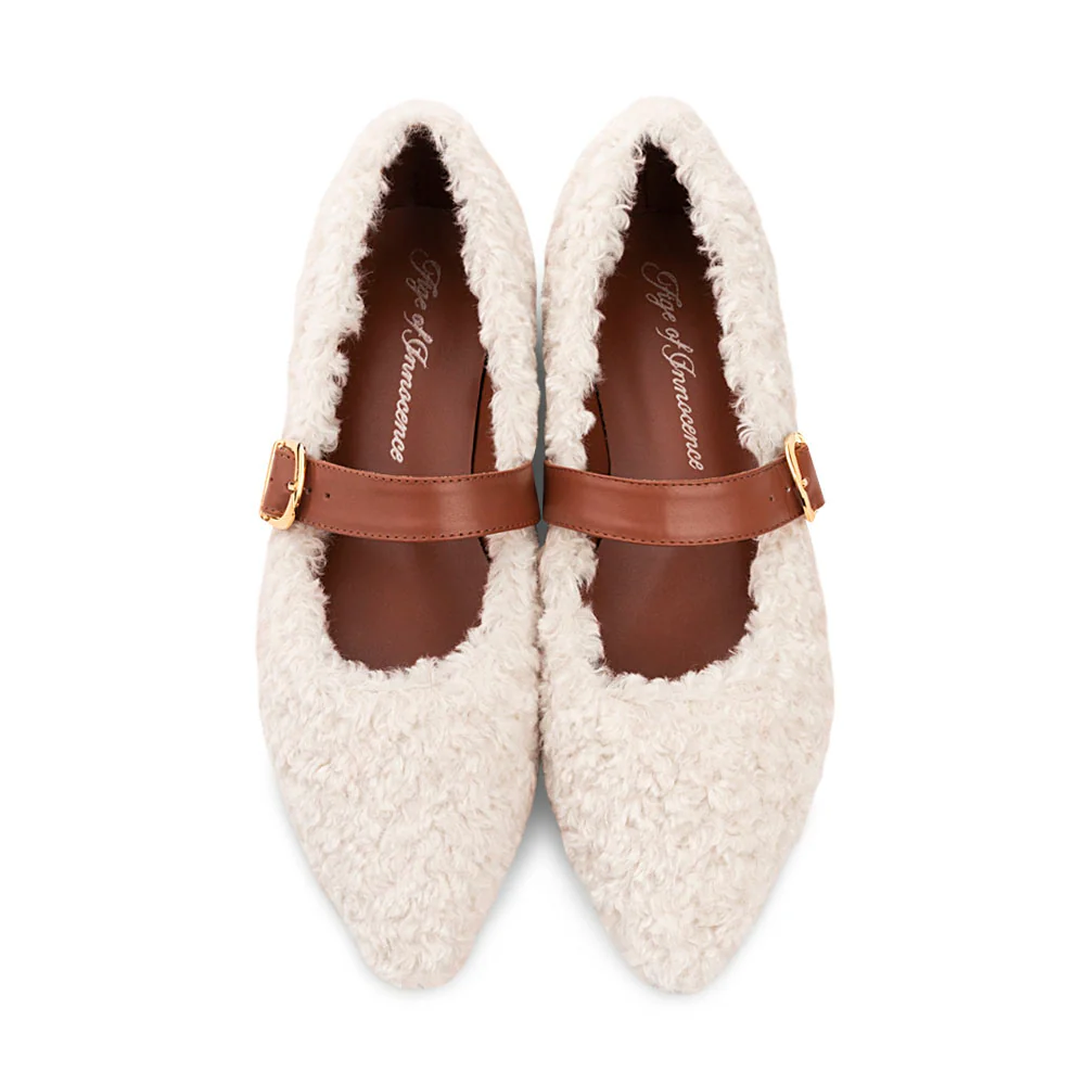 Buffy 2.0 White/Camel Shoes - Image 3