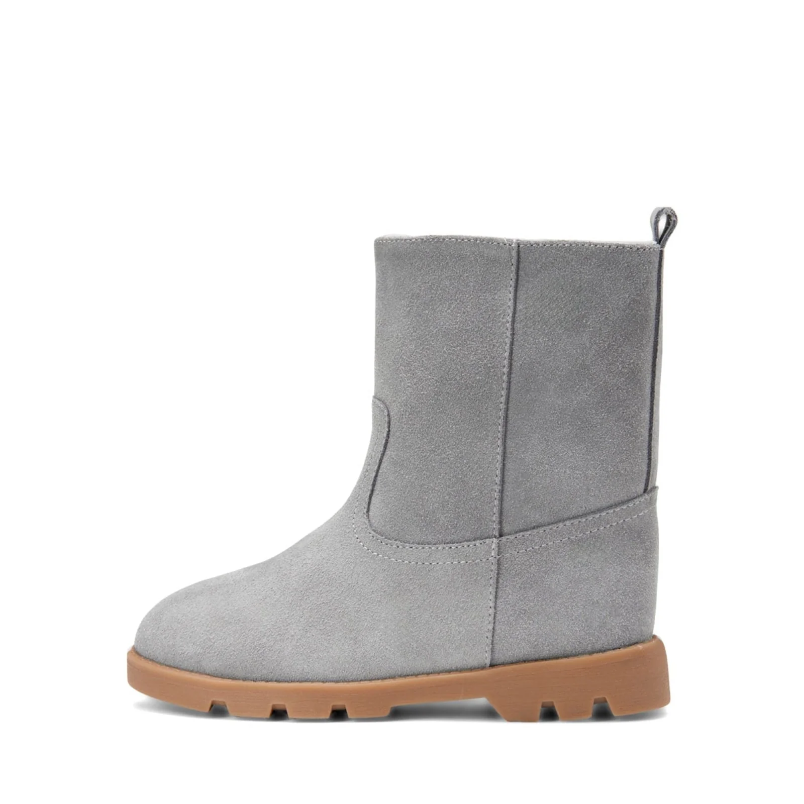 Carine Suede Grey Boots