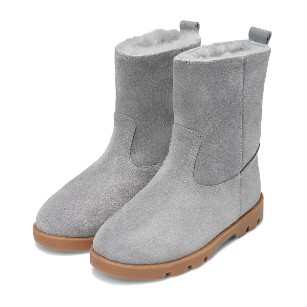 Carine Suede Grey Boots - Image 2