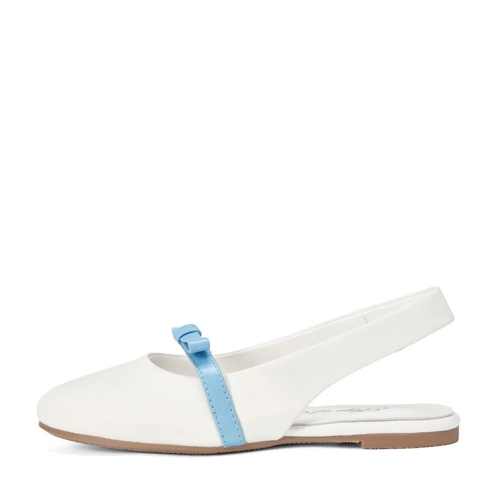 Carlota White/Blue Sandals