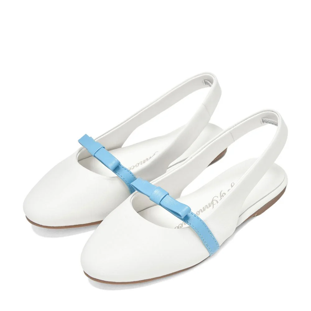 Carlota White/Blue Sandals - Image 2