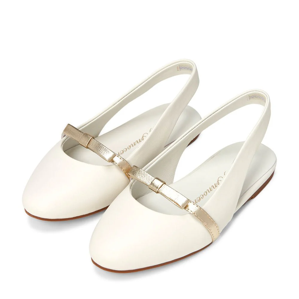 Carlota White/Gold Sandals - Image 2