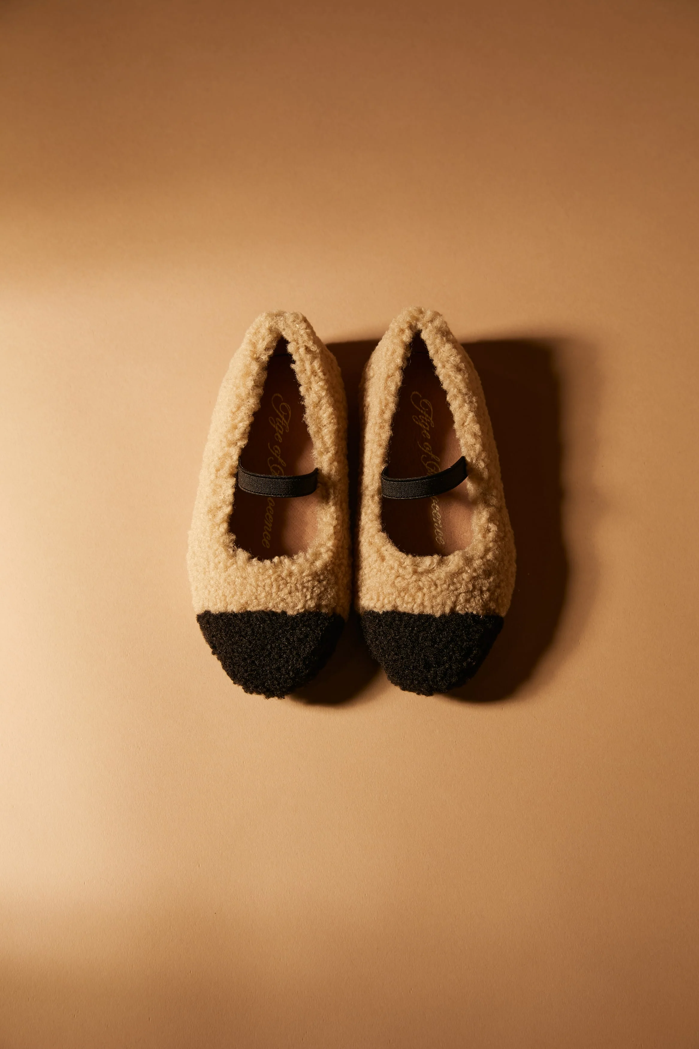 Celeste Beige/Black Ballerinas - Image 3