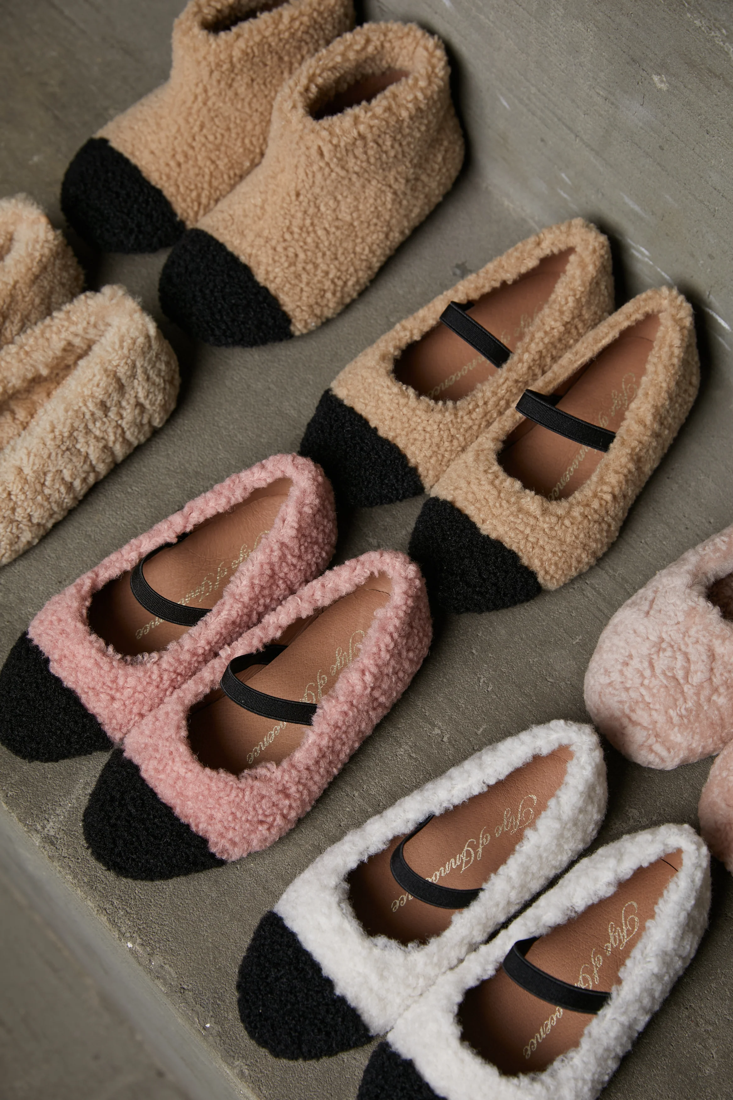 Celeste Pink/Black Ballerinas - Image 3