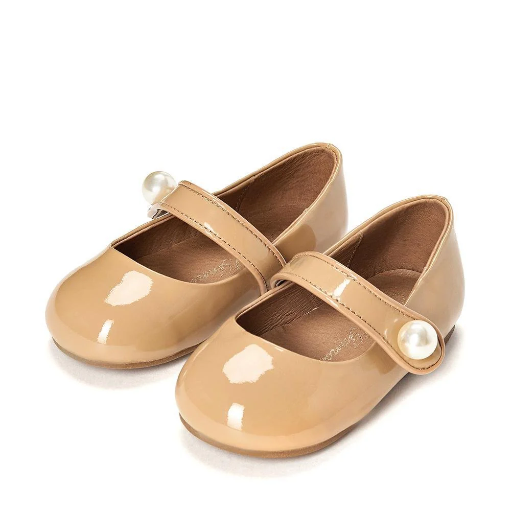 Celia Beige Flats - Image 2