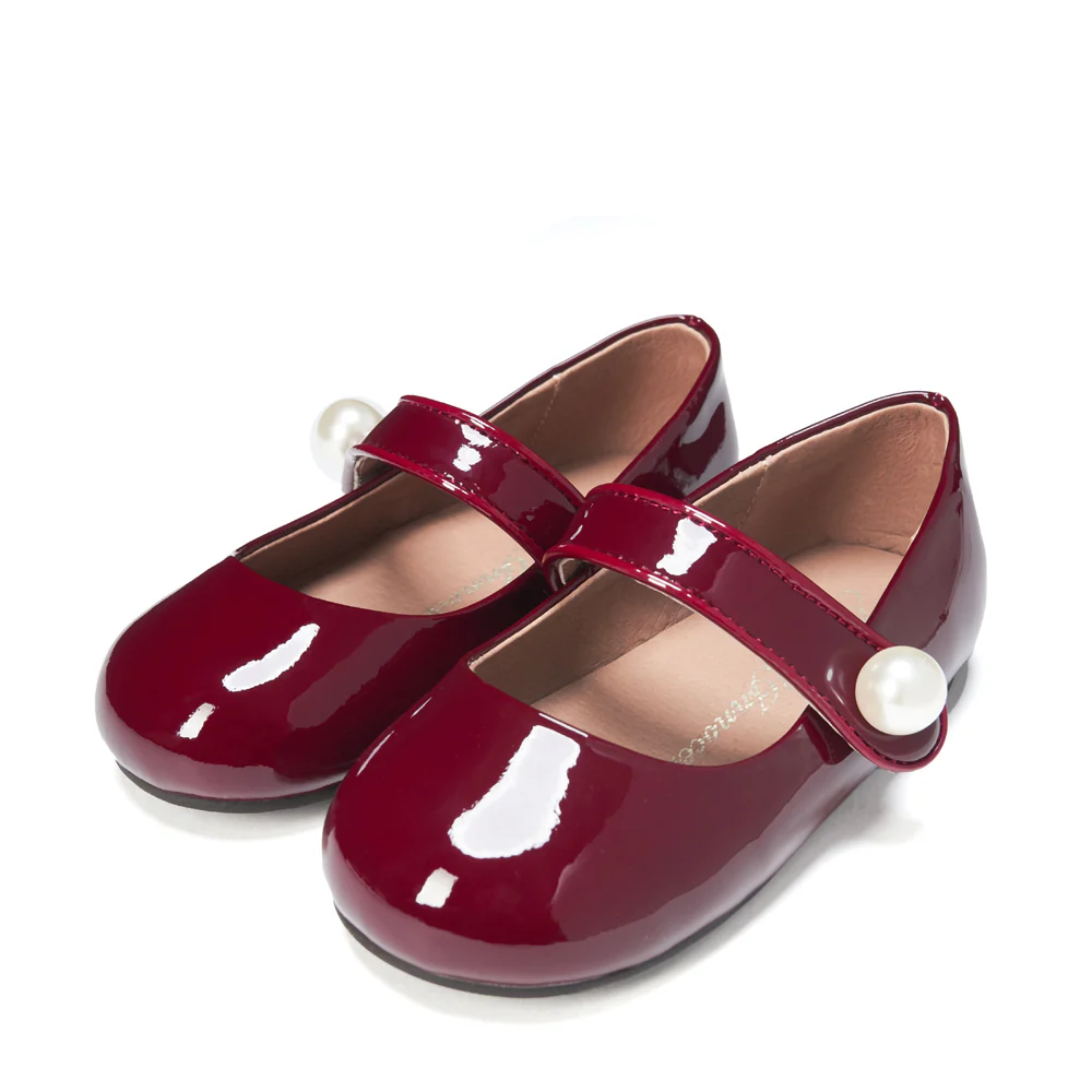 Celia Burgundy Flats - Image 2