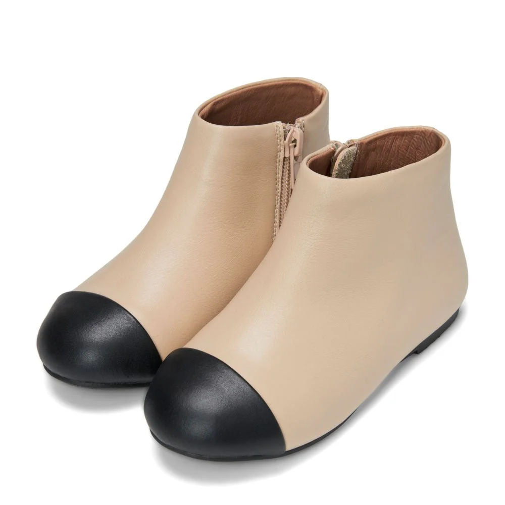 Chiara 2.0 Beige/Black Boots - Image 2