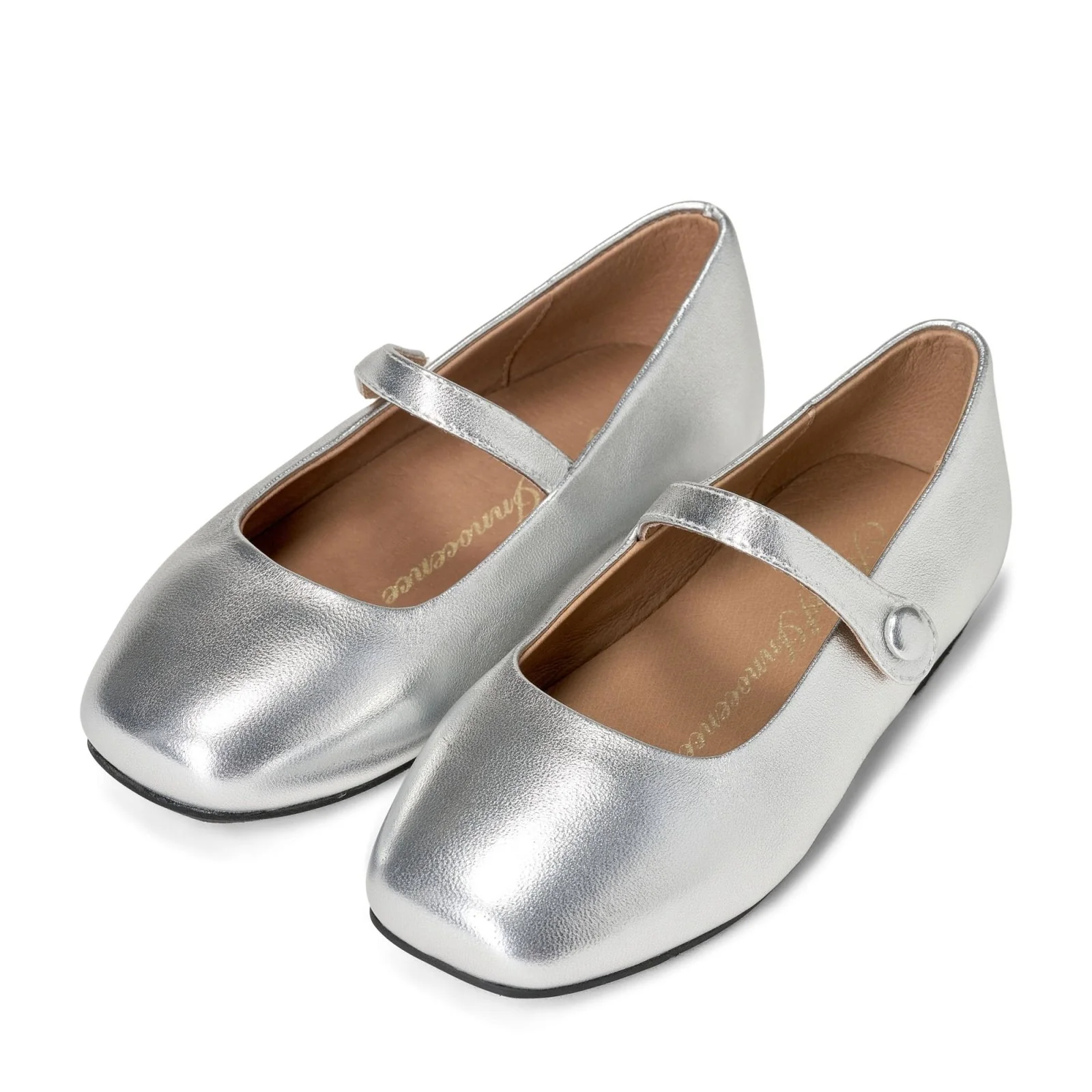 Chloe Leather Silver Shoes - Image 2