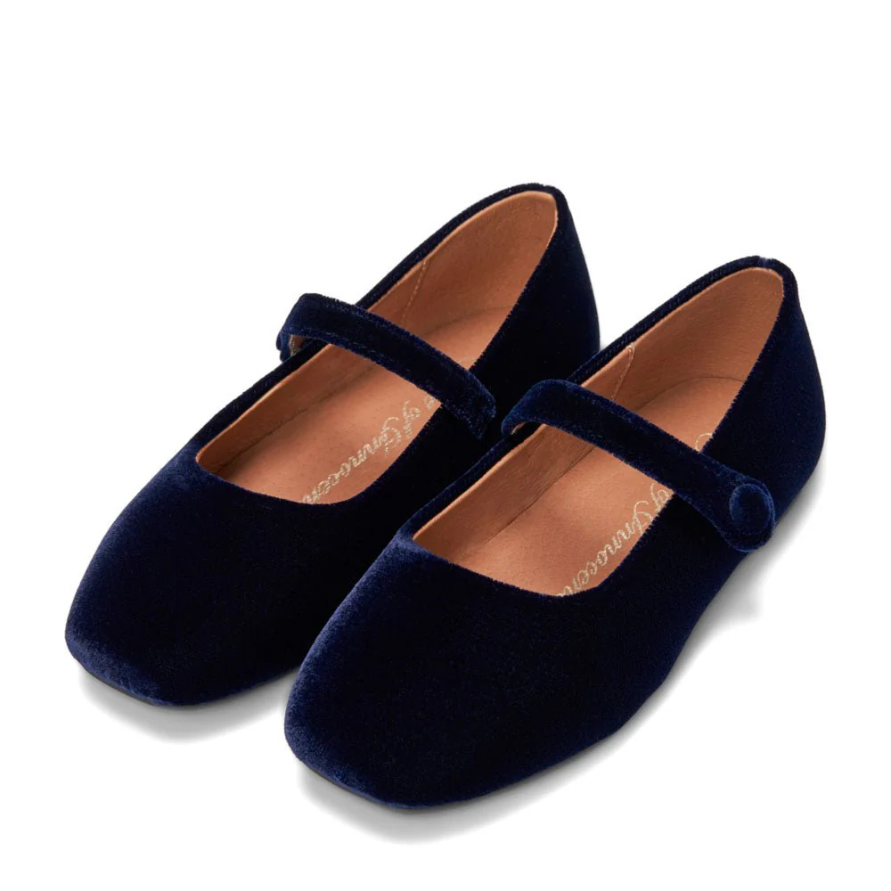 Cleo Navy Flats - Image 2