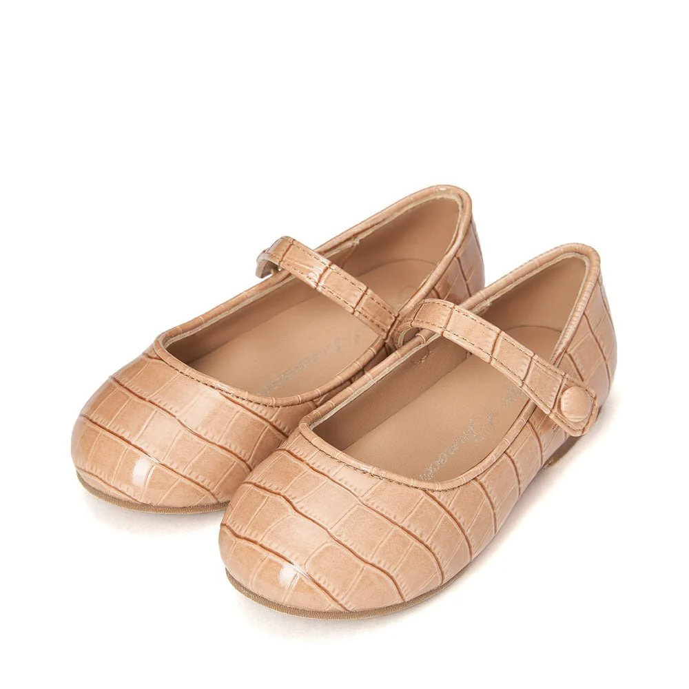 Coco Croco Beige Shoes - Image 2