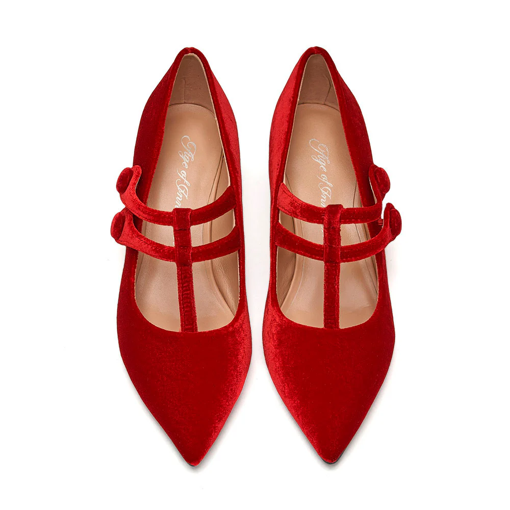 Colette Red Shoes - Image 3