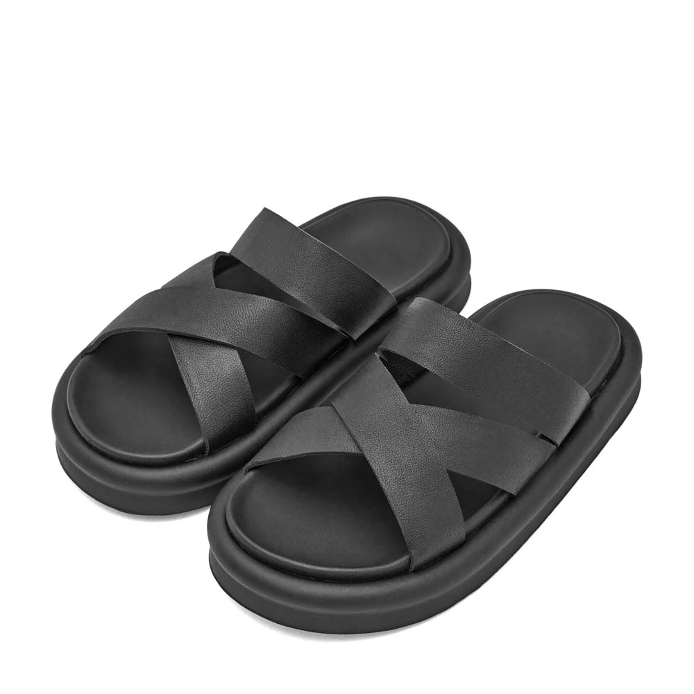 Cove Black Sandals - Image 2