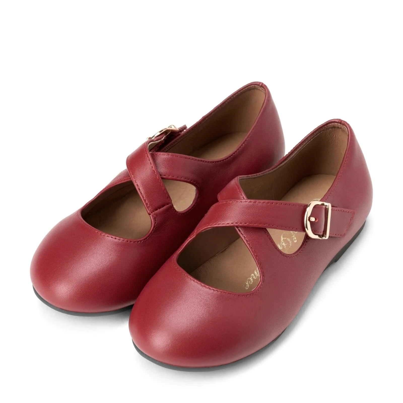 Demi Leather Burgundy Shoes - Image 2