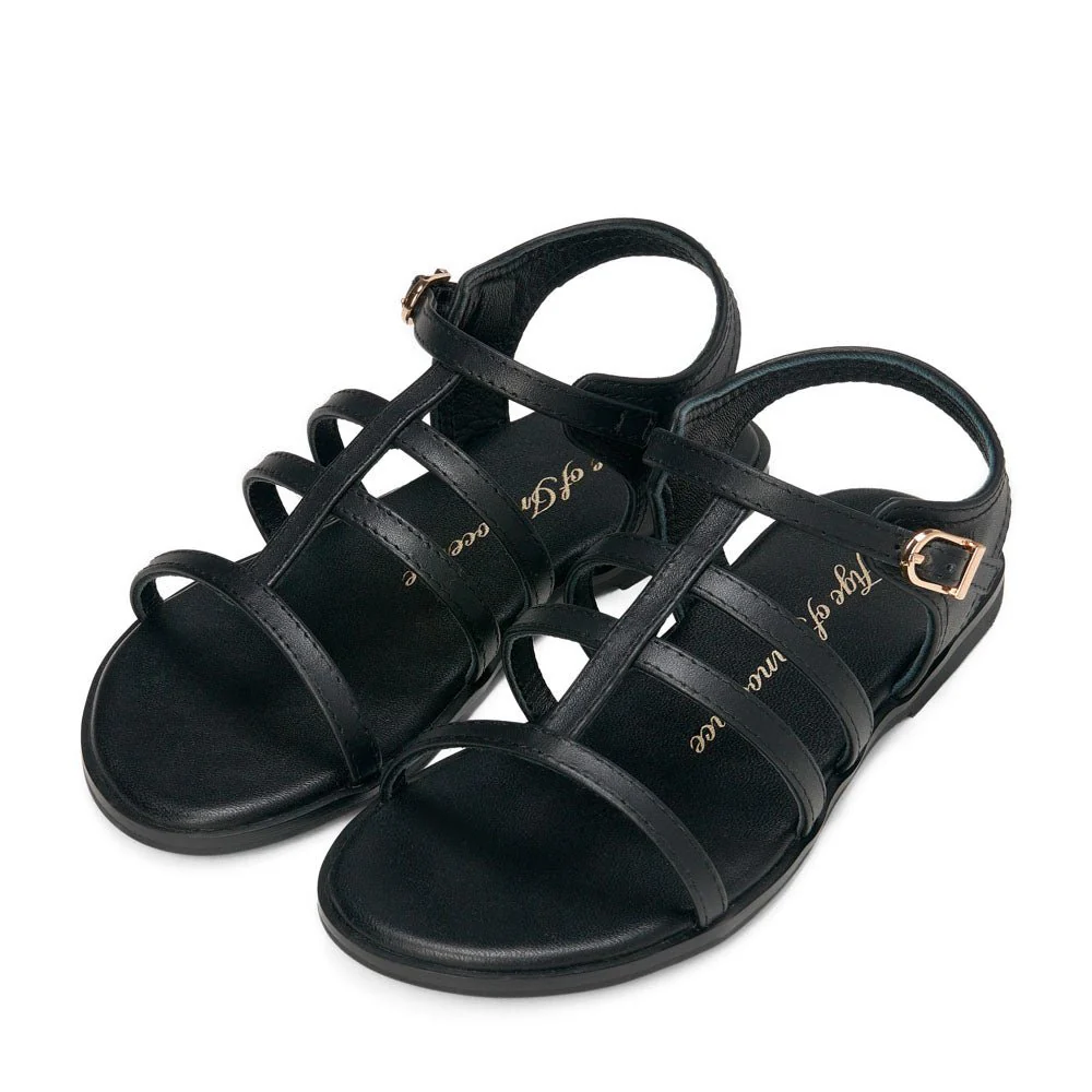 Effie Black Sandals - Image 2