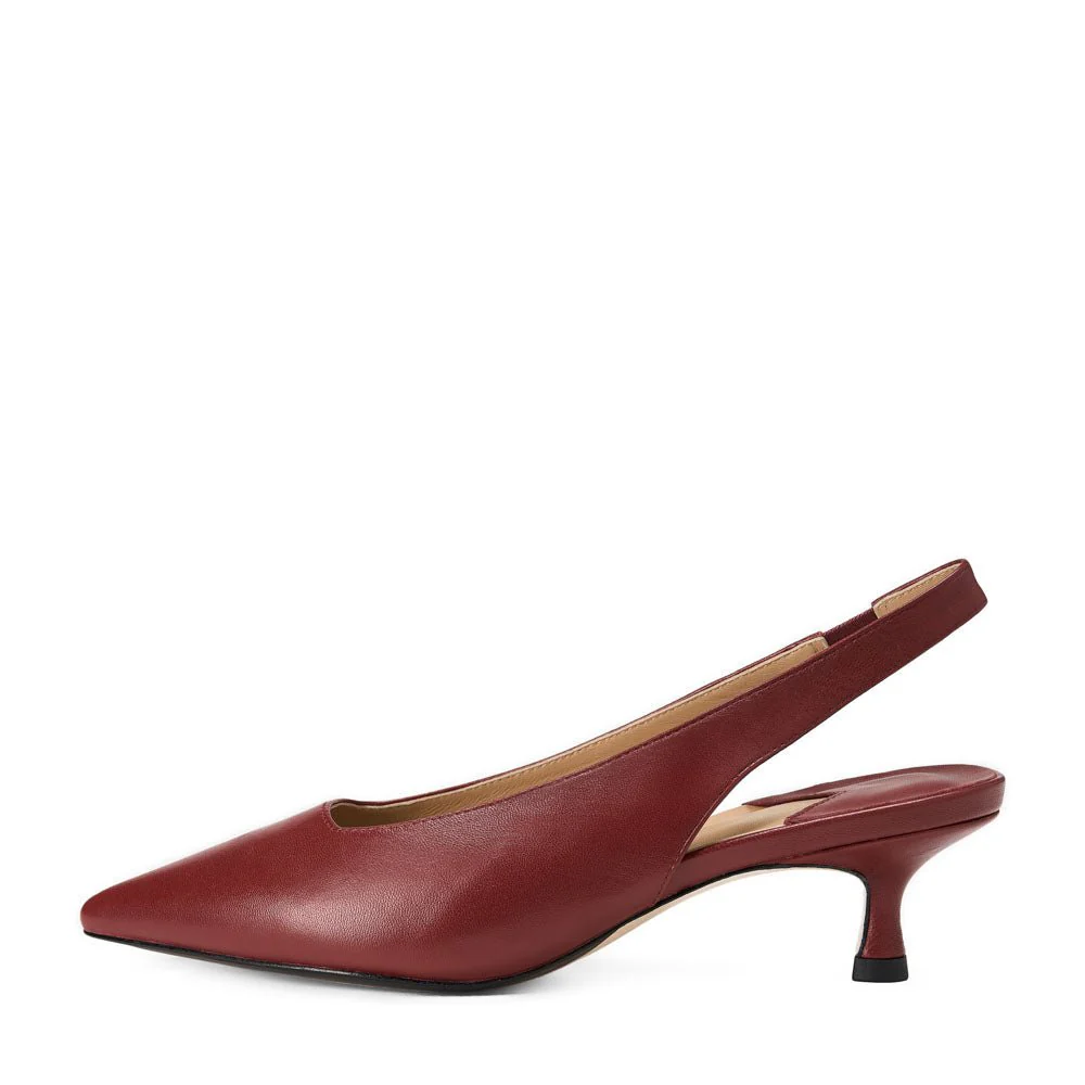 Eka Burgundy Shoes