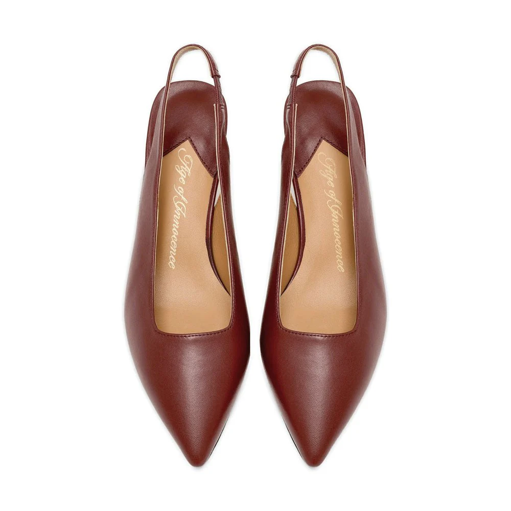 Eka Burgundy Shoes - Image 3