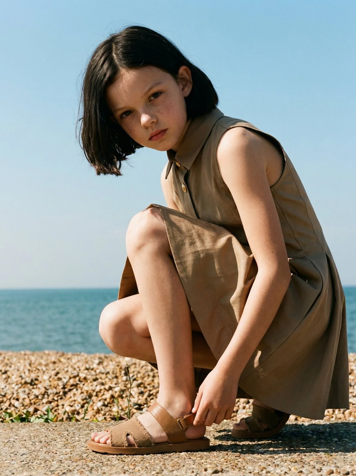 Elaine Camel Sandals - Image 3