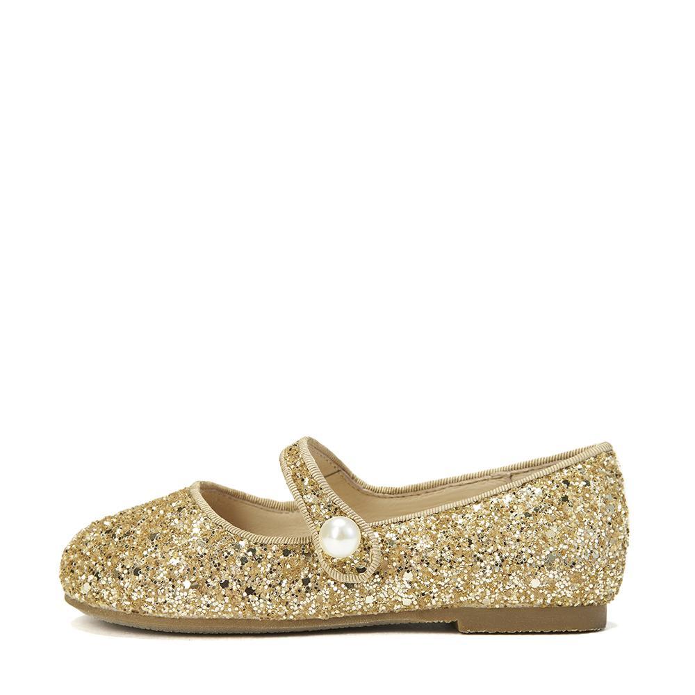 Elin Glitter Gold Shoes