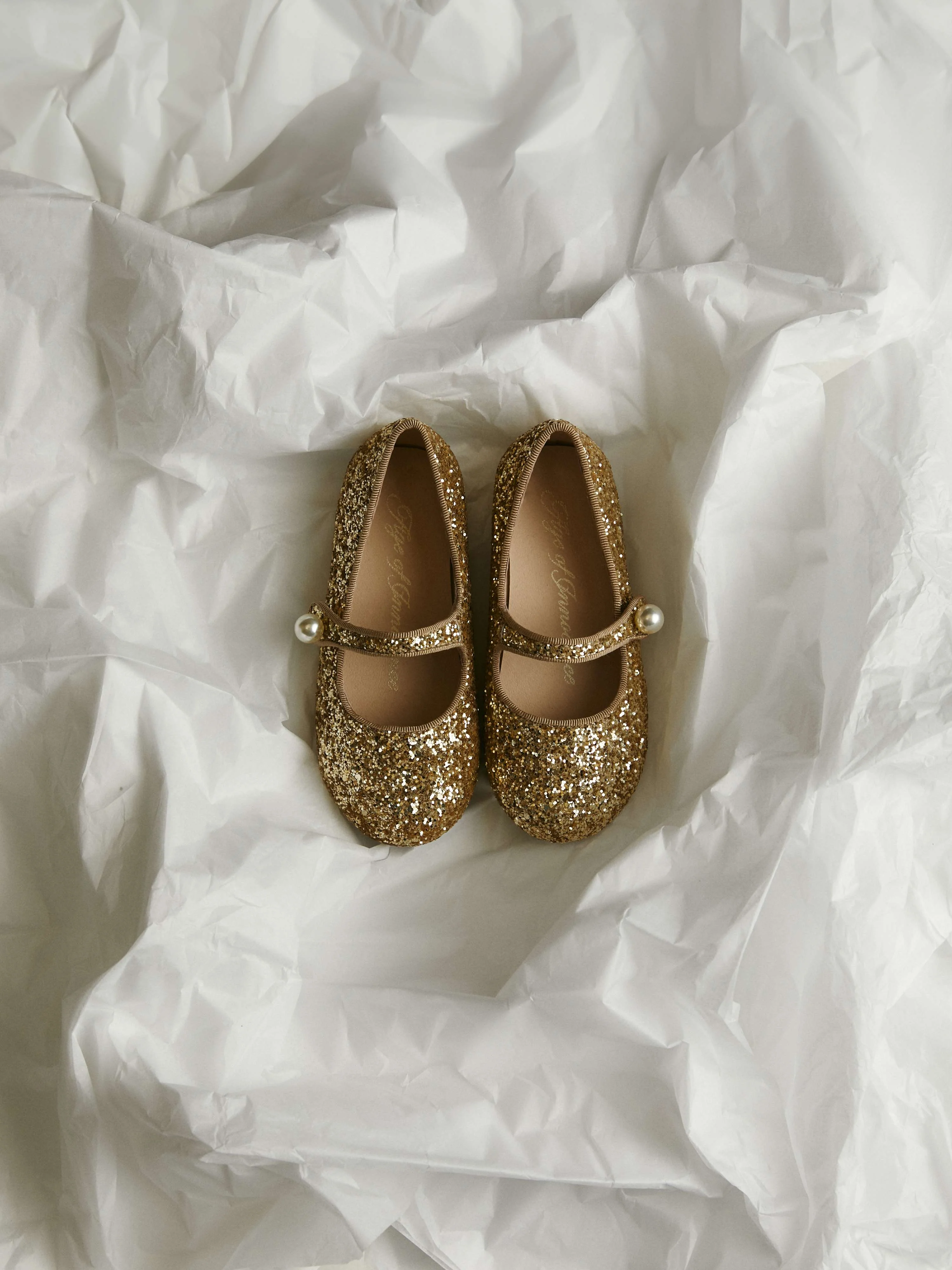 Elin Glitter Gold Shoes - Image 3