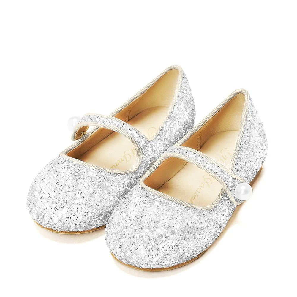 Elin Glitter White Shoes - Image 2