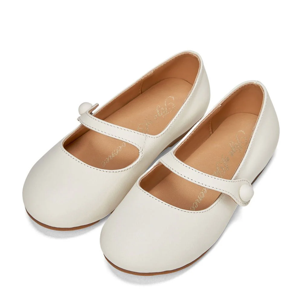 Elin Leather White Shoes - Image 2