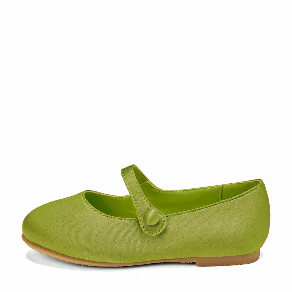 Elin Satin Green Shoes